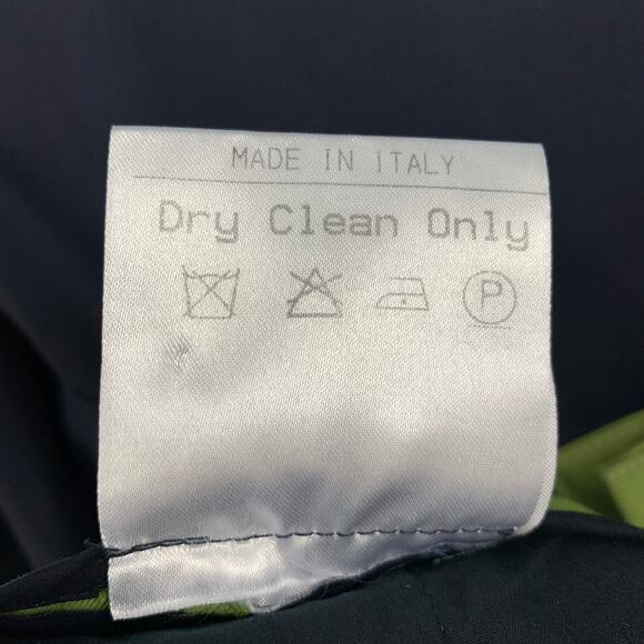 BOTTEGA VENETA Size 32 Blue Green Color Block Wool Cupro Casual Pants - Picture 4 of 6